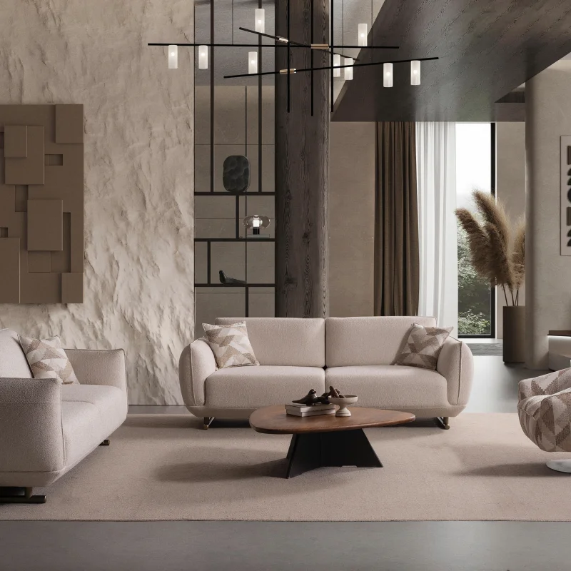 Time koltuk takımı ile döşenmiş salon